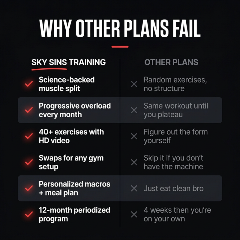 Sky Sins Coaching Personalized Transformation Plan